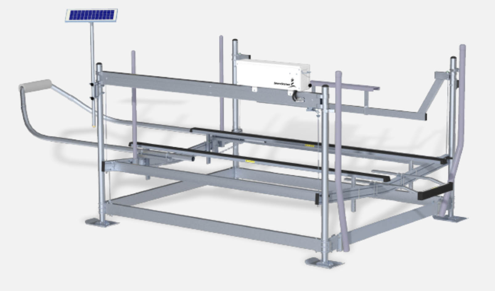 2022 Shore Station 7,000 lb., 120" Wide Ski Boat Hoist + Bunks + Motor